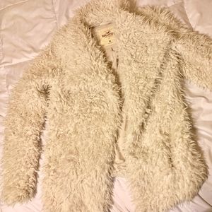 Medium Hollister white fur coat